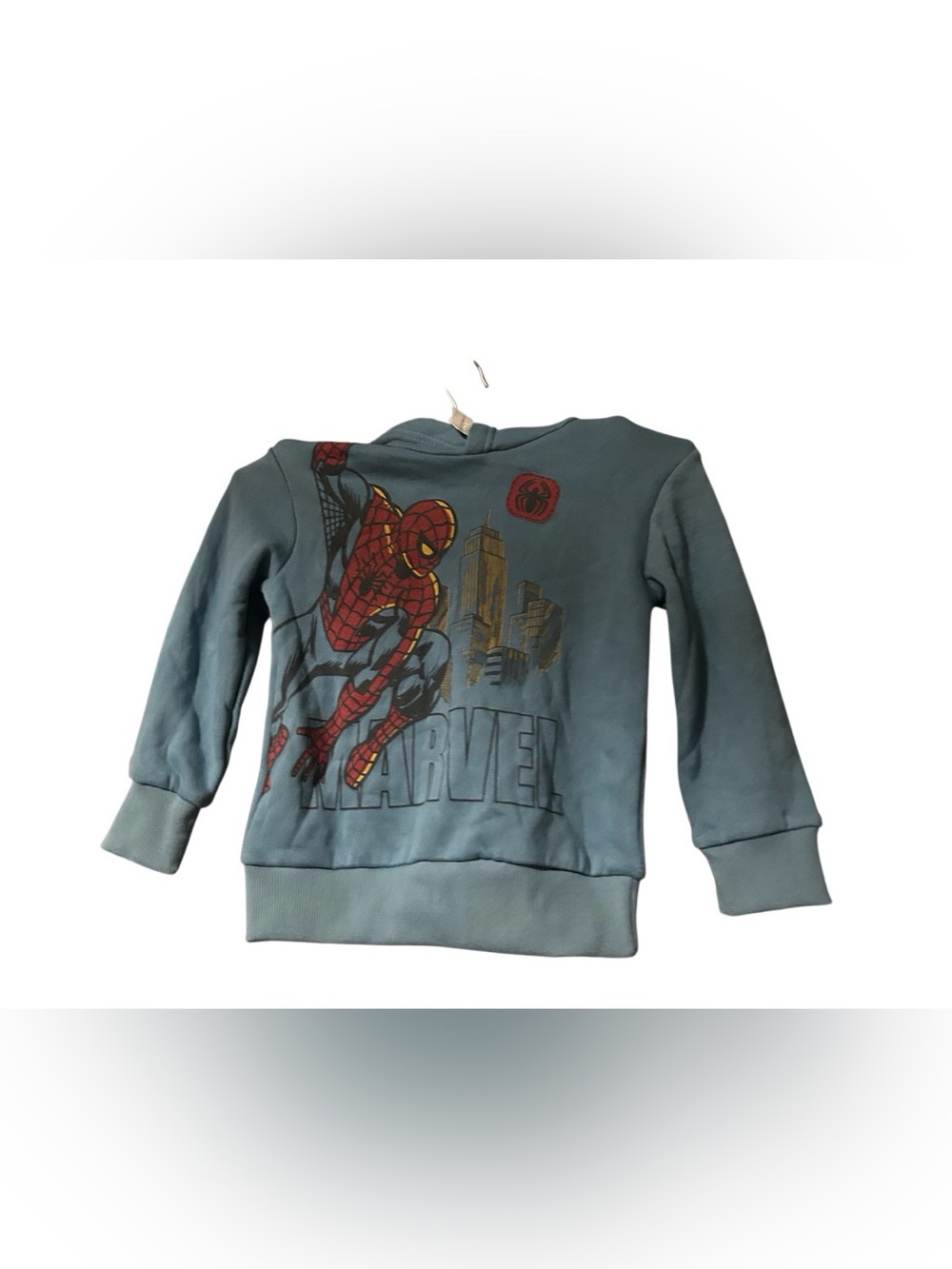 Marvel Kids Spider-Man Pullover Sweatshirt - Blue with Red & Gold Accents